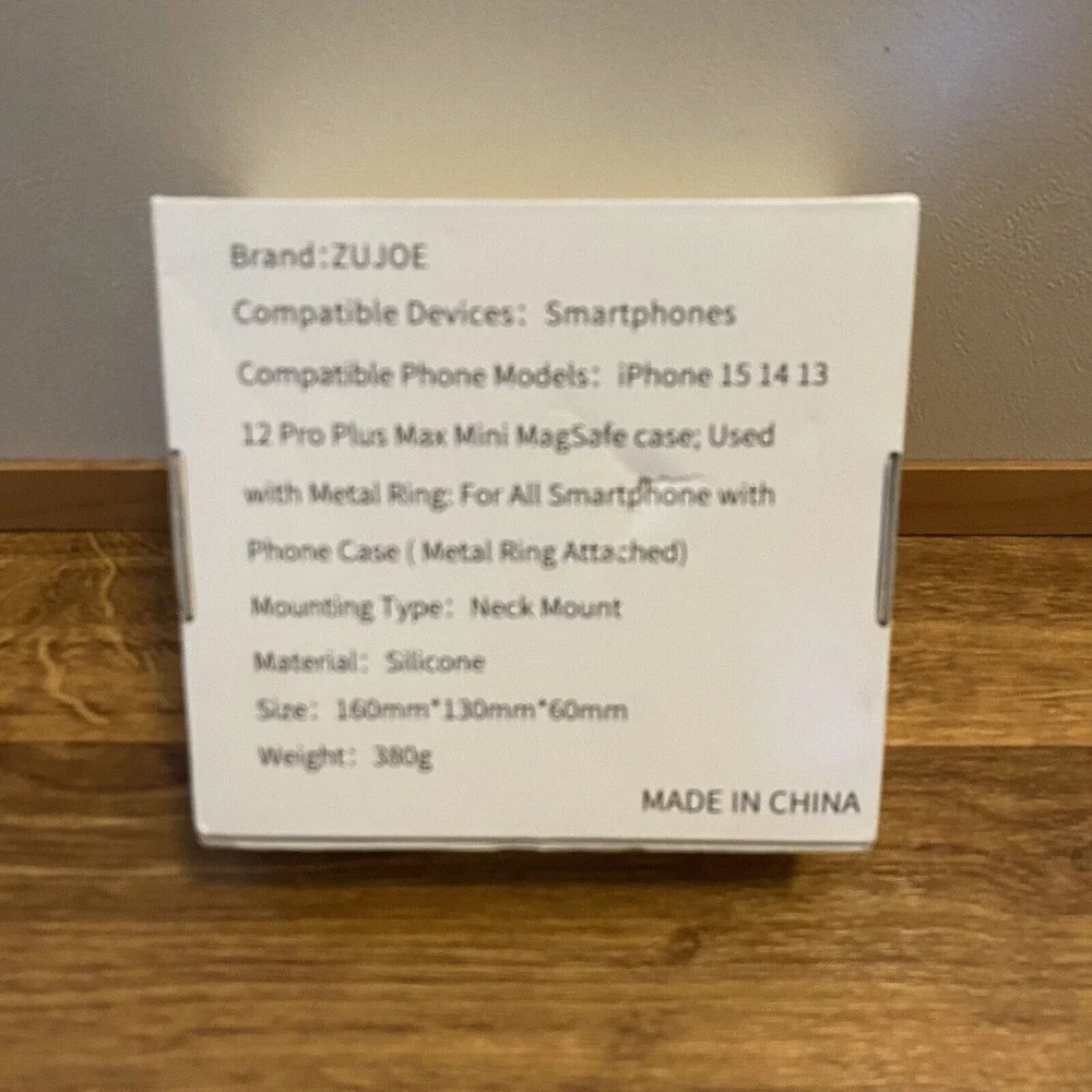 ZUJOE Silicone‎ Magnetic Neck Mount Phone Holder for Cell Phones New